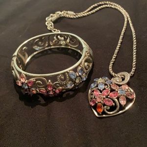 Brighton Flower Necklace and Bracelet set